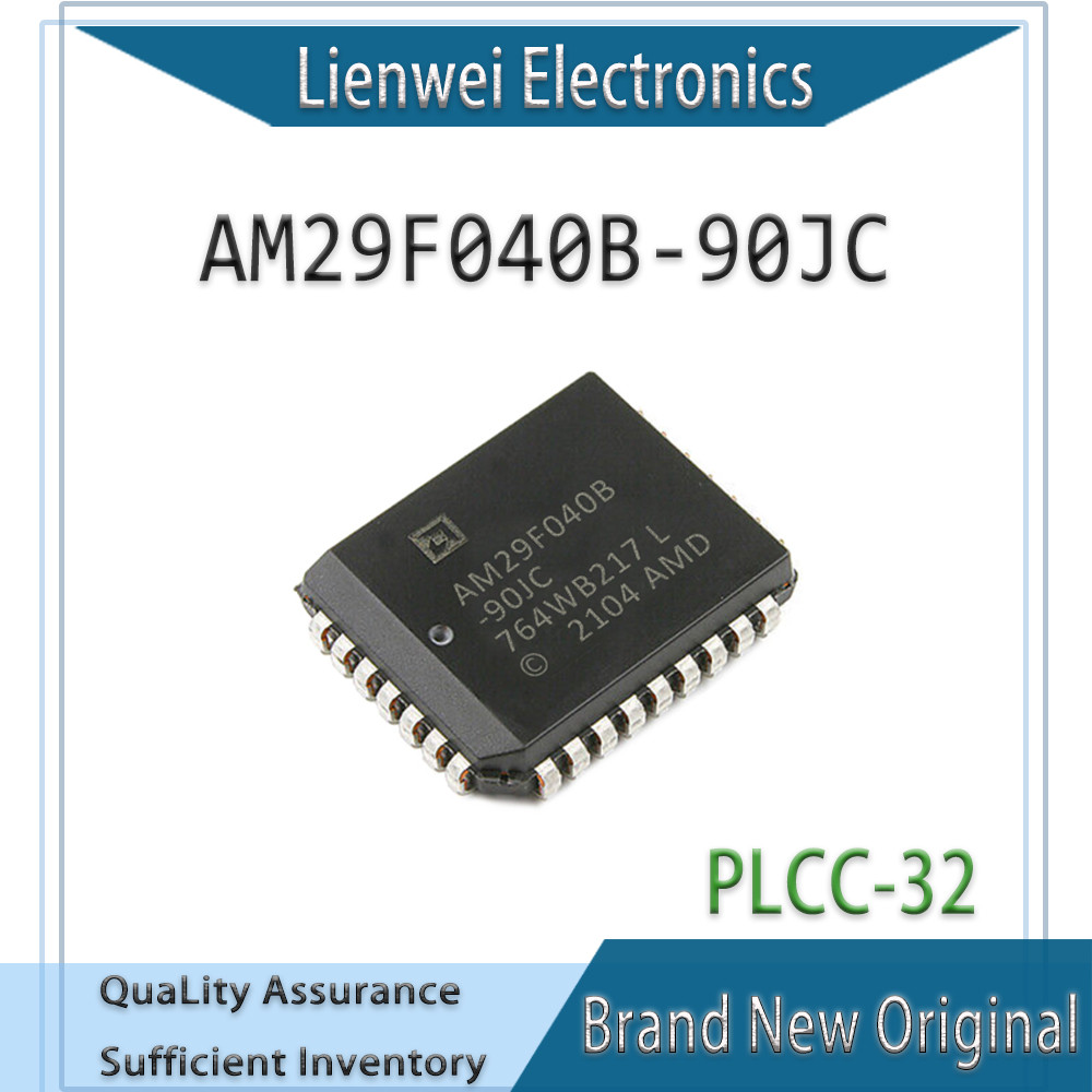100% ใหม่ AM29F040B AM29F040B-90JC ชิปเซ็ต IC PLC-32