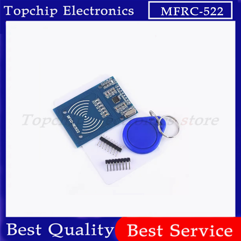 1pcs MFRC-522 RC522 mfrc 522 RFID RF IC การ์ดโมดูลอุปนัยฟรี S50 Fudan การ์ดพวงกุญแจ MFRC522 สําหรับ 