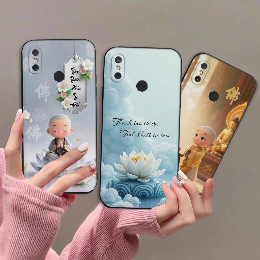 เคส Xiaomi Mi8 / Mi 8 SE / Mi 8 Lite พิมพ์ด้วยภาพการประดิษฐ์ตัวอักษรของสันติภาพ จิตใจ สันติภาพ