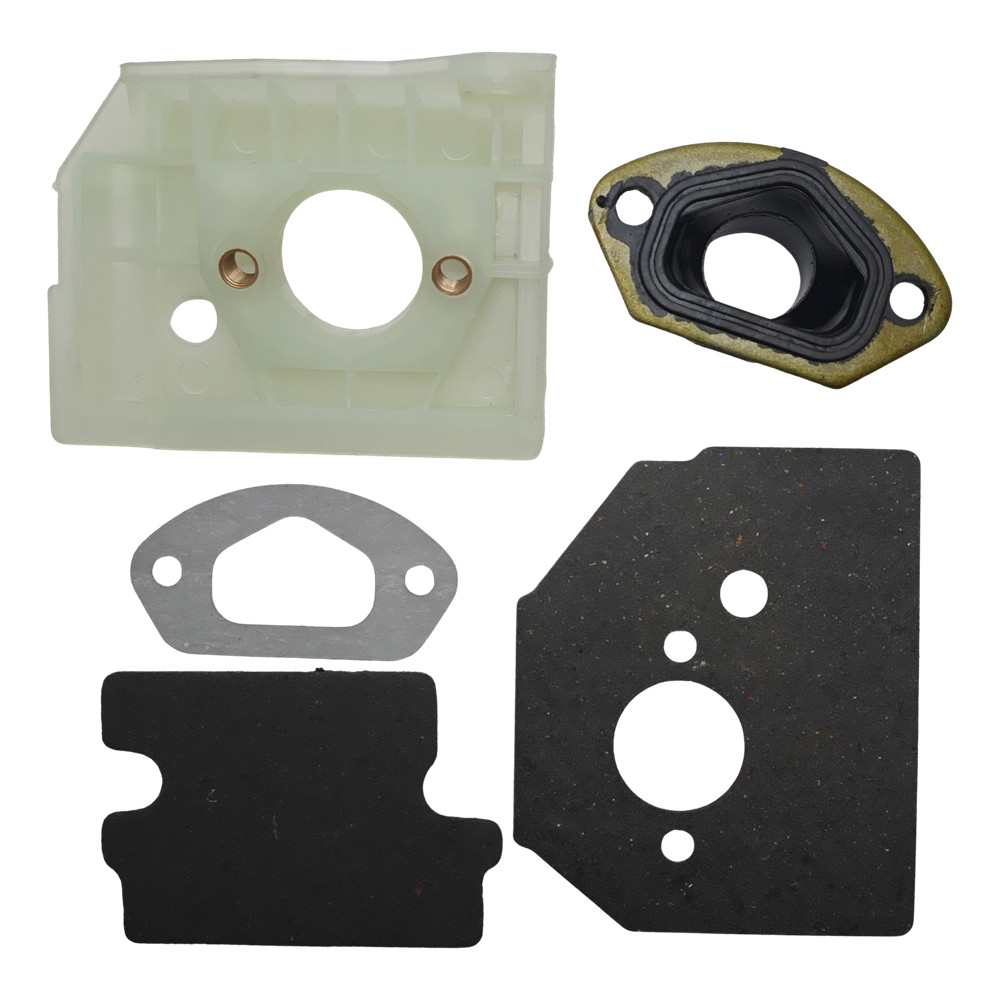 คาร์บูเรเตอร์ Bracket Spacer คู่มือภายในปะเก็นชุดสําหรับจีน Chainsaw 4500 5200 5800 45CC 52CC 58CC สวนเครื่องมือ Part
