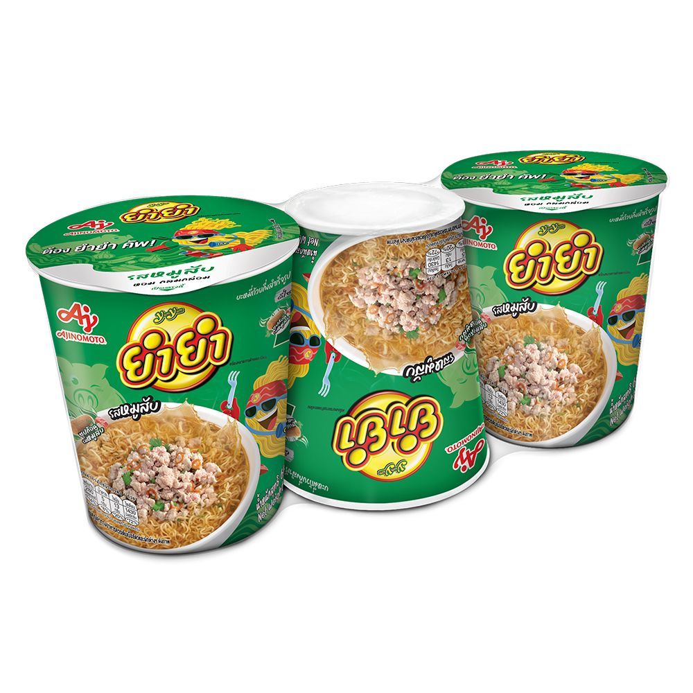 ยำยำคัพเต็มๆรสหมูสับ60กรัม แพ็ค 3