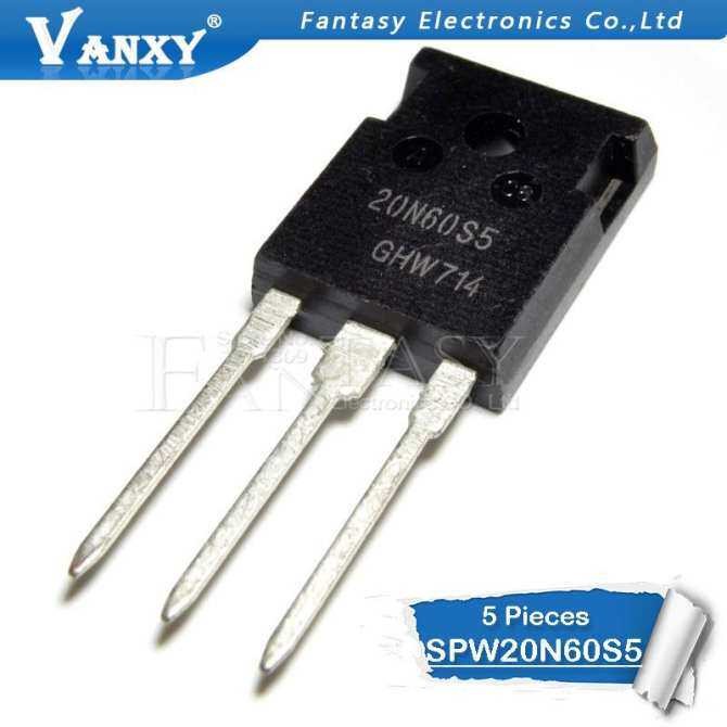 5pcs SPW20N60S5 TO-247 20N60S5 TO247 SPW20N60 20N60 N-channel FET 600V 20A ใหม่เดิม