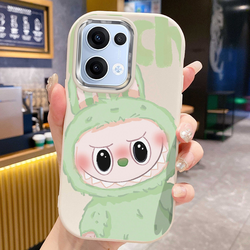 เคสสำหรับ OPPO Reno 13 5G Reno 13F 4G Reno 13F 5G เคสโทรศัพท์สัตว์ประหลาดน่ารักกันกระแทกกลมและอ้วน