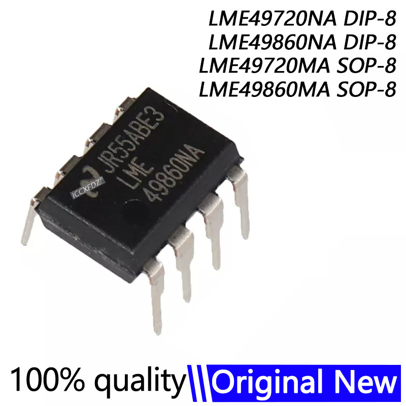 ยี่ห้อใหม่ (2 ชิ้น) LME49720NA LME49720 DIP-8 49720NA LME49720N LME49860NA LME49860MA LME49860MAX LM