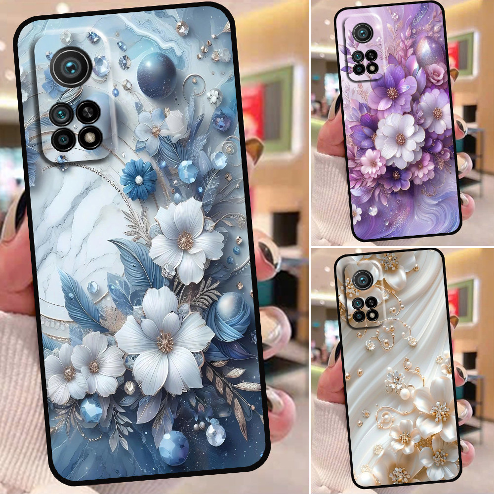 เคส Xiaomi Mi 10T Pro / Mi 10T Pro 5G พิมพ์ลายดอกไม้หรูหรา