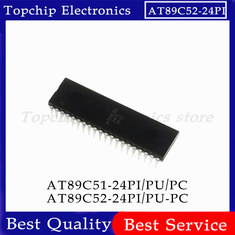 ยี่ห้อใหม่ 5 ชิ้น AT89C51-24PI AT89C51-24PU AT89C52-24PU AT89C52-24PI PC AT89C51 AT89C52 DIP-40