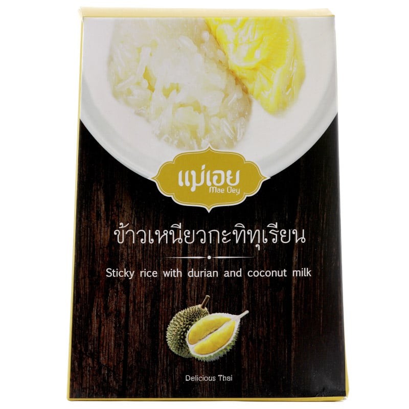 MAE OEY แม่เอยข้าวเหนียวน้ำกะทิทุเรียน 150กรัม [8857111380802]