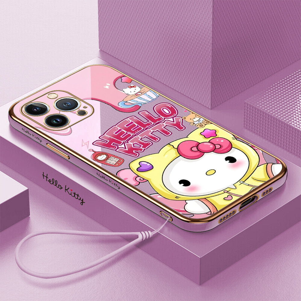 HELLO KITTY สําหรับ Vivo V5 Plus V9 Youth V19 NEO V11 V11I V21E Y22 Y21 2021 Y21S Y21T Y21E Y21A Y33