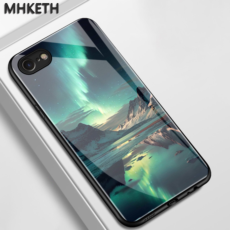 เคสสำหรับ iPhone 6 Plus 6s Plus 7 Plus 8 Plus X Xs Max Xr เคสโทรศัพท์กระจกระดับไฮเอนด์