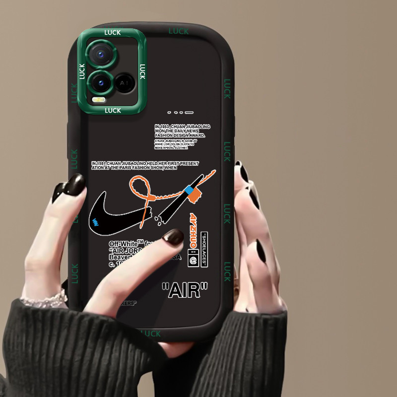 เคสสำหรับ VIVO Y21 Y21s Y21t Y21a Y21G Y33s Y33t เคสโทรศัพท์แบรนด์อินเทรนด์ซิลิโคนกันกระแทก - รูปที่ 2