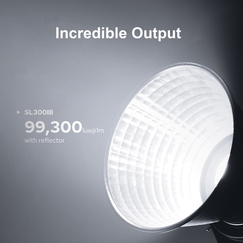 Godox SL300III สตูดิโอไฟวิดีโอ LED 330W ไฟถ่ายภาพกําลังสูง 5600K±200K หรี่แสงได้ 8 FX เอฟเฟกต์แสง CR