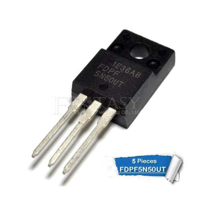5pcs FDPF5N50UT TO-220F FDPF5N50 TO-220 5N50 5N50UT 5A 500V ใหม่เดิม