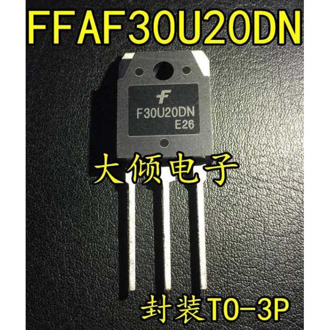 5 ชิ้น FFA30U20DN F30U20DN TO-3P 30A 200V Ultrafast Recovery ไดโอด