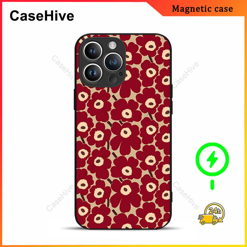 เคสโทรศัพท์ดอกไม้สําหรับ iPhone 17 Pro Max / iPhone 16 Pro Max / 15 Pro Max / 13 / Samsung Galaxy S2