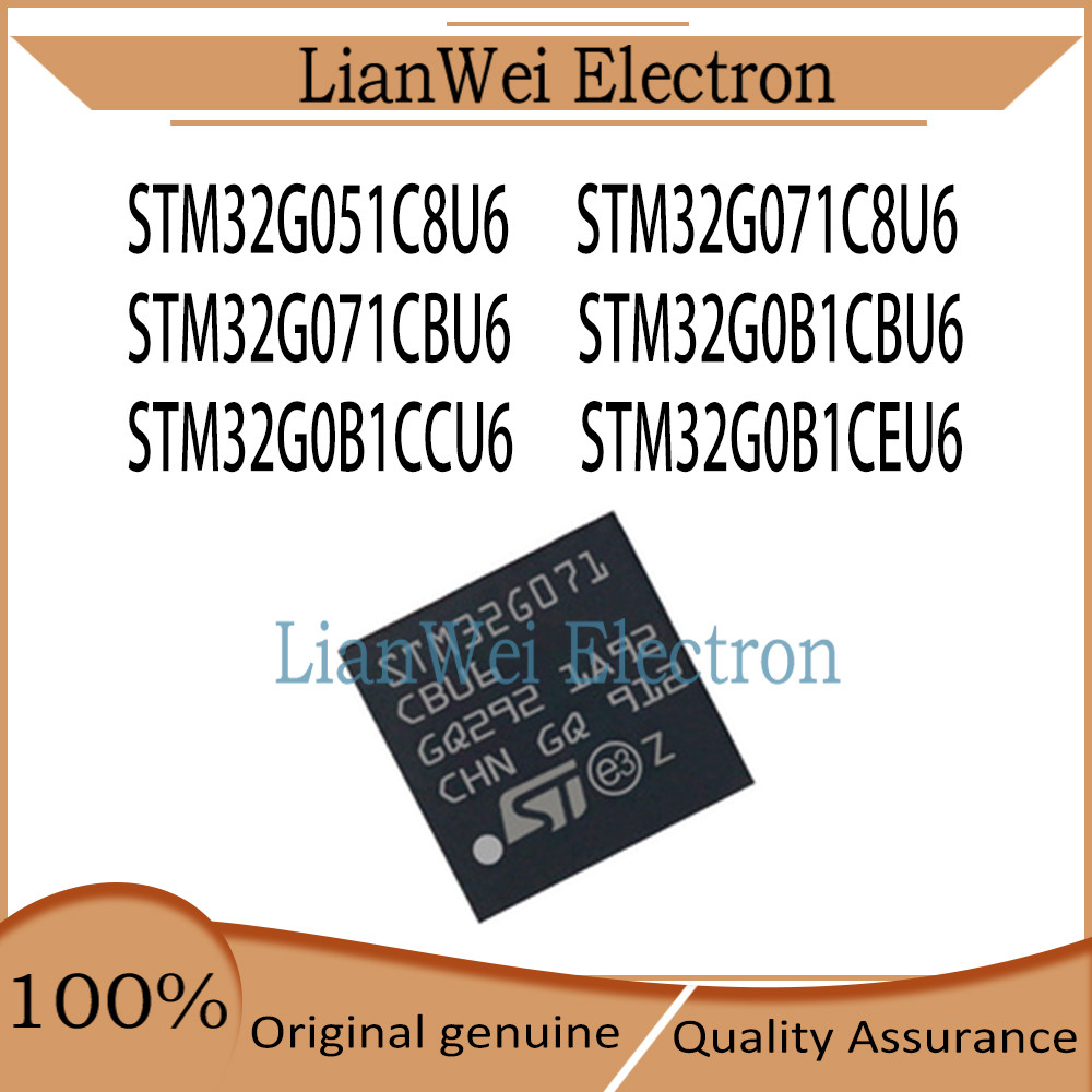 ยี่ห้อใหม่ STM32G051 STM32G071 STM32G0B1 STM32G051C8U6 STM32G071C8U6 STM32G071CBU6 STM32G0B1CBU6C6C2