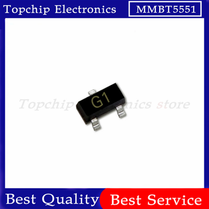100 ชิ้น 2N5551 SOT23 MMBT5551 G1 SOT23-3 ทรานซิสเตอร์ SMD