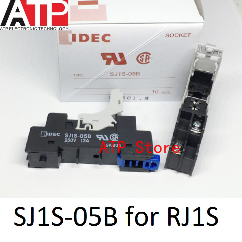 10 PCS IDEC RELAY SOCKET SJ1S-05B SJ1S-05BS SJ2S-05B SJ1S-05BS รีเลย์ซ็อกเก็ตและฮาร์ดแวร์ DIN ซ็อกเก