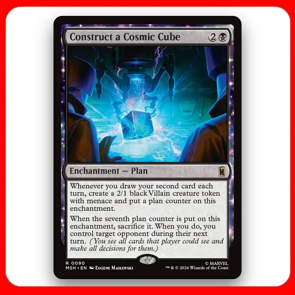 [MTG] Construct a Cosmic Cube (#90) [MSH] [BLACK] [RARE] | Magic the Gathering