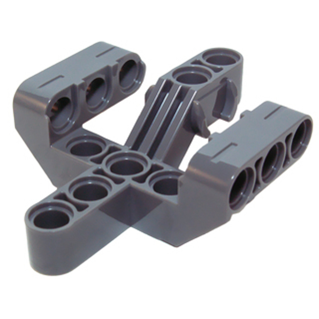 Brick2cube Part - Technic, Liftarm, Modified Fork 5 x 6 x 2 Perpendicular with 3 Fingers - 19086