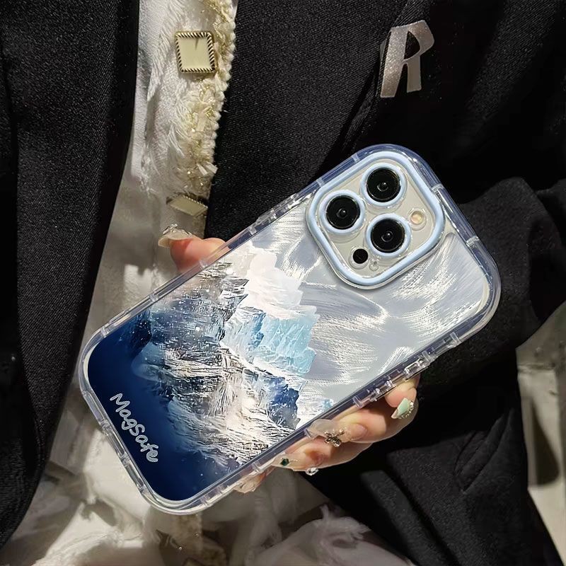 Aesthetic Gunung Salju Fantasy Case Hp Redmi Note 15 Pro 4G 5G 15 13 13X 15C A5 Note 14 Pro Plus 13 