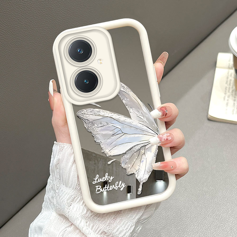 HP เคสโทรศัพท์สําหรับ VIVO Y27 4G กระจก Softcase เคสโทรศัพท์ผีเสื้อ Kesing 1260 JZ