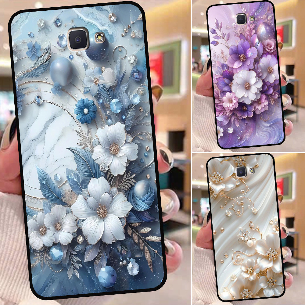 เคส Samsung J5 Prime / J7 Prime พิมพ์ลายดอกไม้สุดหรู