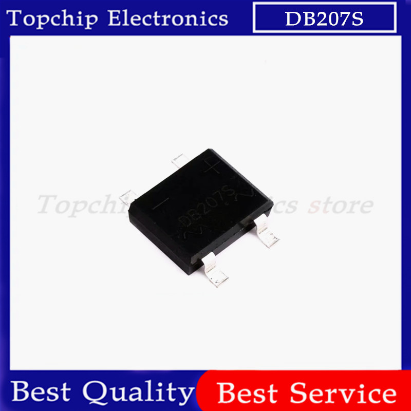 10-50pcs SMD DB207S DB107S DB107 BD207 SMD เฟสเดียวไดโอด Rectifier Bridge