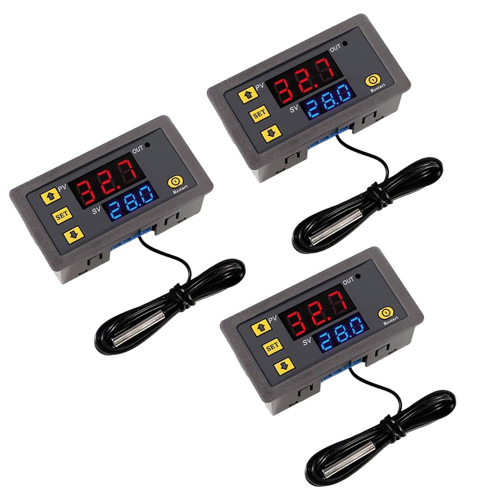 L-HOT3PCS W3230 เครื่องควบคุมอุณหภูมิแบบดิจิตอล, สวิตช์อุณหภูมิเทอร์โมดิจิตอล
