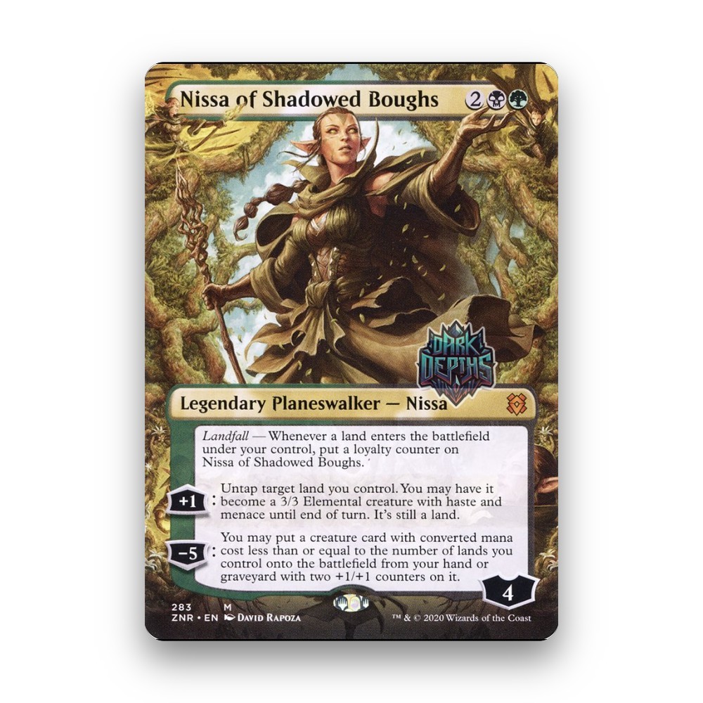 [MTG] Nissa of Shadowed Boughs (Borderless) (#283) [ZNR] [MULTI] [MYTHIC] | Magic the Gathering