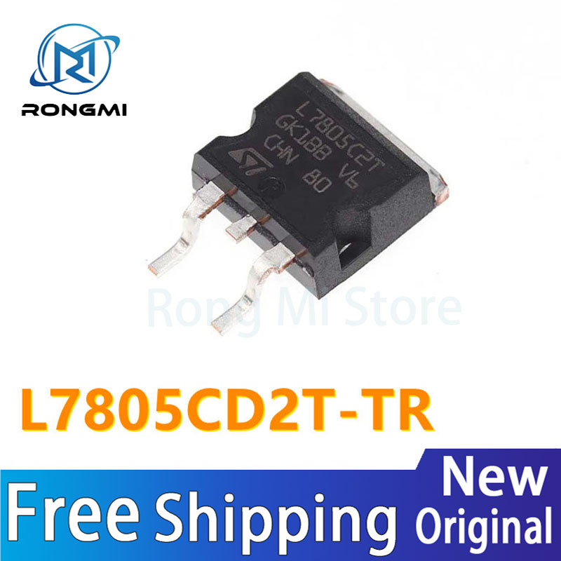 10-100 ชิ้น 100% ใหม่ Original L7805CD2T-TR TO-263 SMD 7805 L7805C2T สามแกน IC ชิปในสต็อกขายส่ง