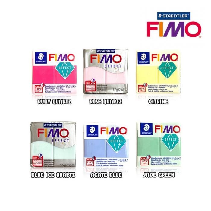 Ffy3- Fimo Effect Gemstone Polymer Clay Stone Effect วัสดุดินเหนียว