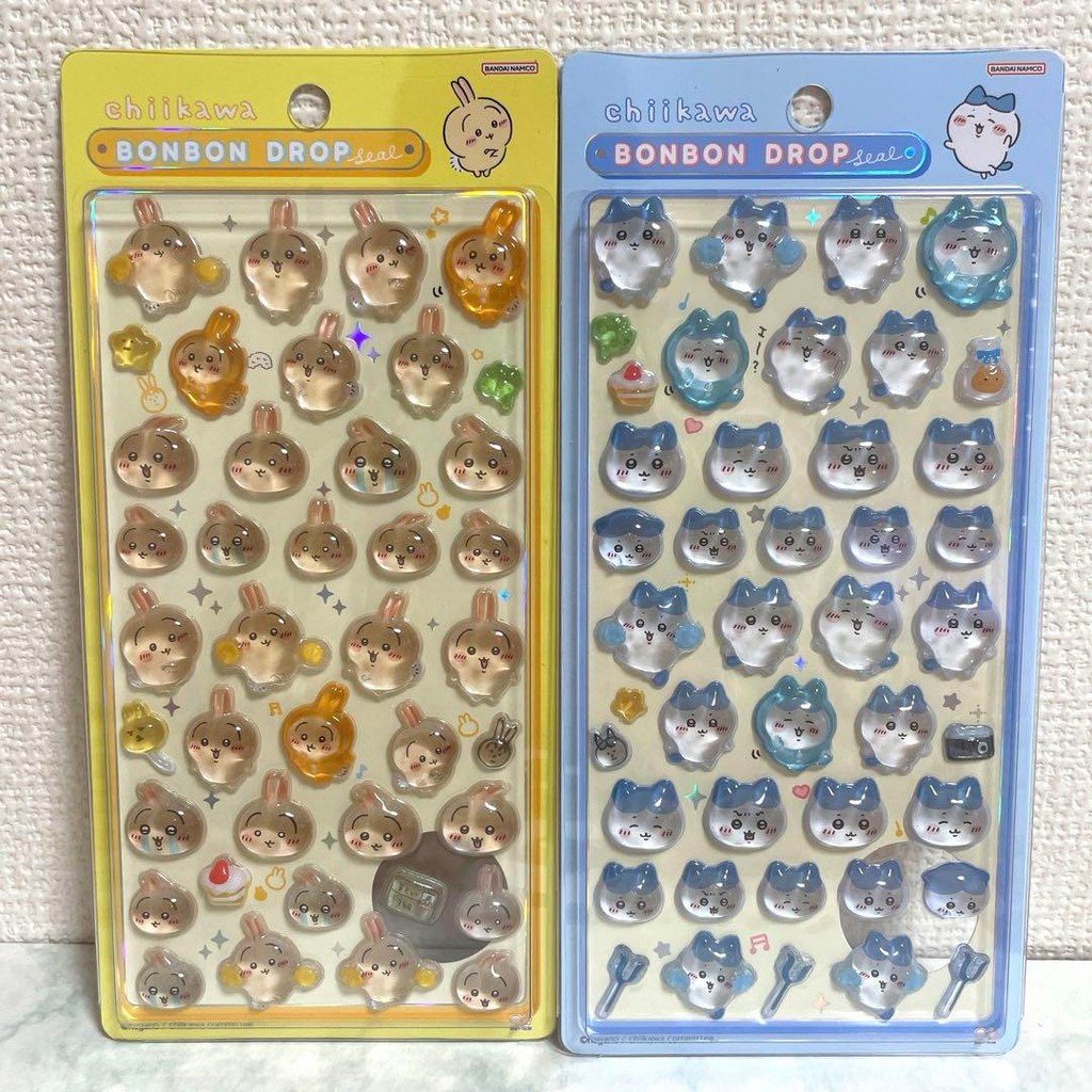 【Direct from Japan】[ชุดสติ๊กเกอร์ Chiikawa 2 ชิ้น✨สินค้าใหม่✨] สติ๊กเกอร์ Bonbon Drop แท้★Hachiware 