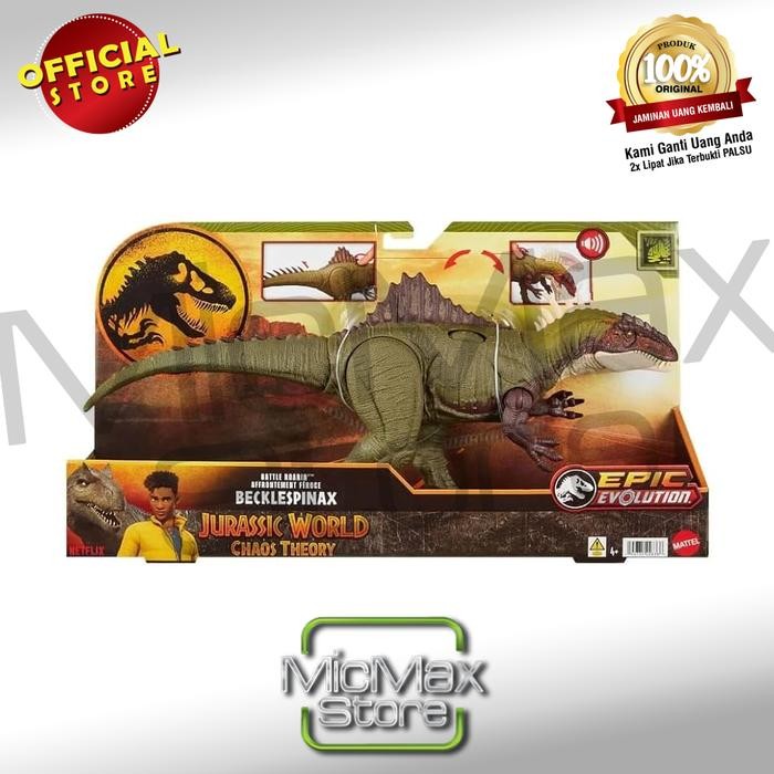 JURASSIC WORLD CHAOS THEORY BATTLE ROARIN BECKLESPINAX EPIC EVOLUTION HXF52 รหัส 58