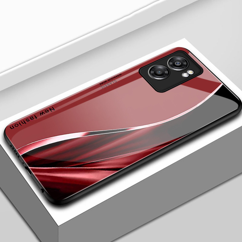 เคสสำหรับ OPPO A57 5G A77 5G A56s 5G เคสโทรศัพท์เส้นเปลือกแก้วกันกระแทก