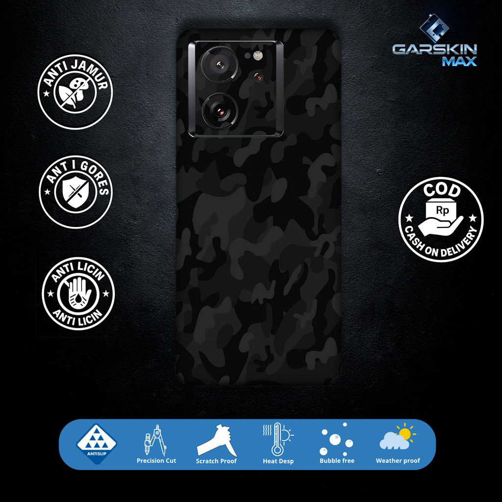 Garskin Skin Xiaomi 13T Mi 13T Camo Fullbody / Backonly | กันรอย | สามารถนํากลับมาใช้ใหม่ได้ | รหัส 