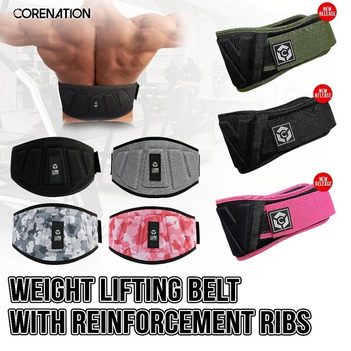 Ready CoreNation Powerbelt Gym Fitness Belt Safety Gym Fitness เข็มขัดพยุงเอว