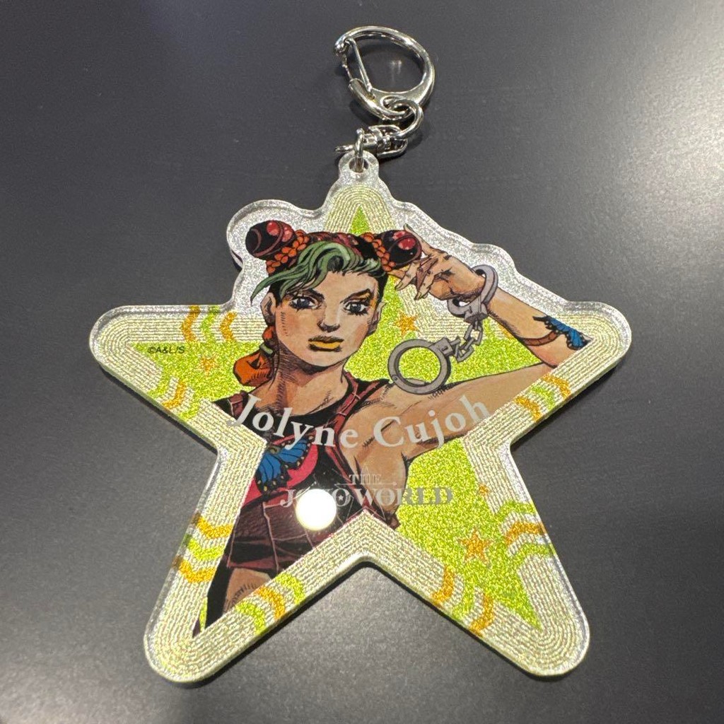 High quality products Directly from Japan JOJOWORLD Star-Shaped Acrylic Keyring Kujo Jolyne