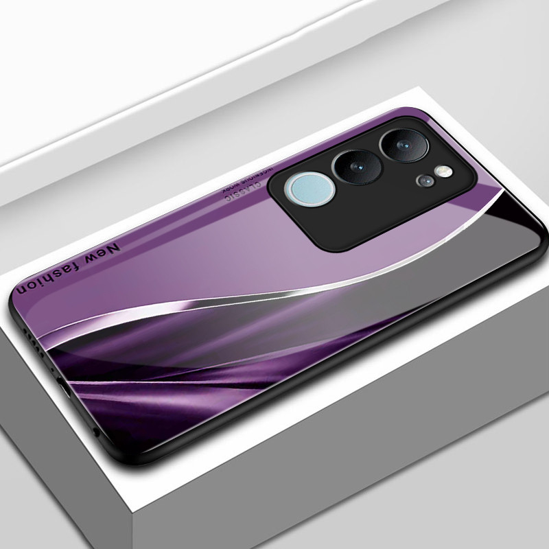 เคสสำหรับ VIVO V29 5G V29 Pro 5G V29E 5G V27 5G V27 Pro 5G เคสโทรศัพท์เส้นเปลือกแก้วกันกระแทก