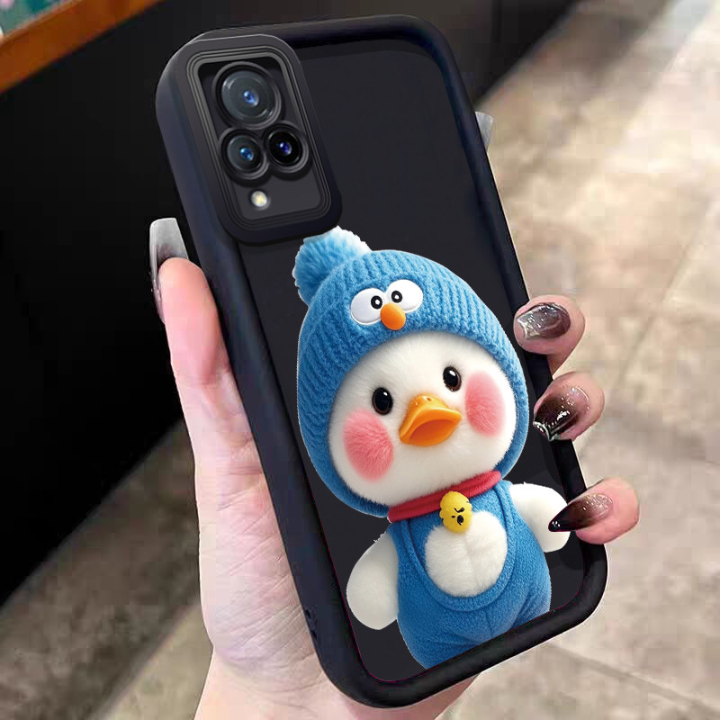 เคสสำหรับ VIVO V21 4G V21 5G เคสโทรศัพท์เป็ดน่ารักซิลิโคนซอฟต์เชลล์กันกระแทก