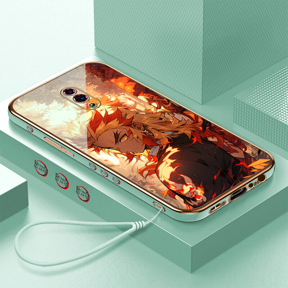 LOKAL [จัดส่งในพื้นที่] OPPO Reno 3 4 4f 5 5k 6 7 7z 8 8T 8Z 4G 11F 13FS 5G Casing HP Kyouu Demon Sl