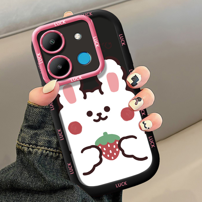 เคสสำหรับ Infinix Smart 7 Tecno POP 7 4G POP 7 Pro 4G เคสโทรศัพท์หมีกระต่ายซิลิโคนกันกระแทก ราคา ถูกที่สุด ดีลบีเคเค แกลเลอรีภาพที่ 3