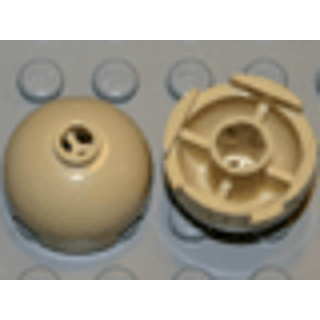 Brick2cube Part - Brick, Round 2 x 2 Dome Top without Bottom Axle Holder - 553a