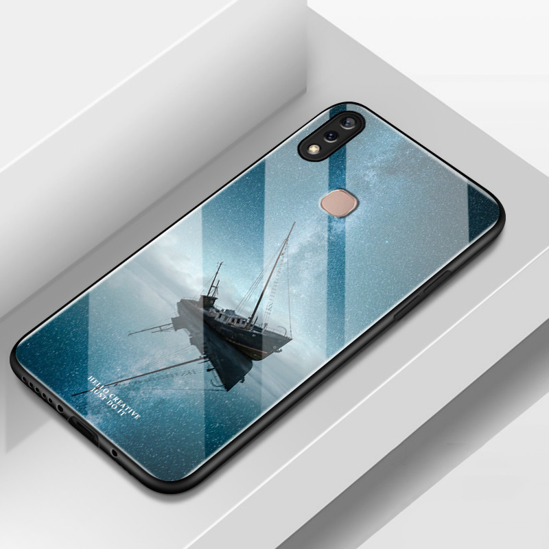 เคสสำหรับ VIVO Y85 Y85A V9 V9 Pro V9 Youth Z1 Z1i Z3x เคสโทรศัพท์เรือสร้างสรรค์เปลือกแก้ว