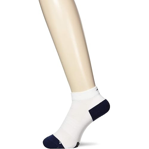 Mizuno J2Mx8005 74 ถุงเท้าวิ่งมีกันลื่น Unisex สีขาว X Navy 25-27
