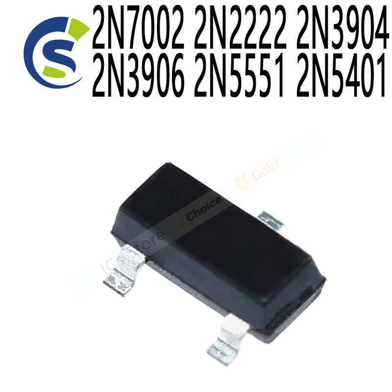 100PCS 2N7002LT1G SOT-23 SMD 701 MMBT2907A 2F 1P 1AM 2A G1 2L MMBT2222A MMBT5551 2N7002 2N3904 2N2N2