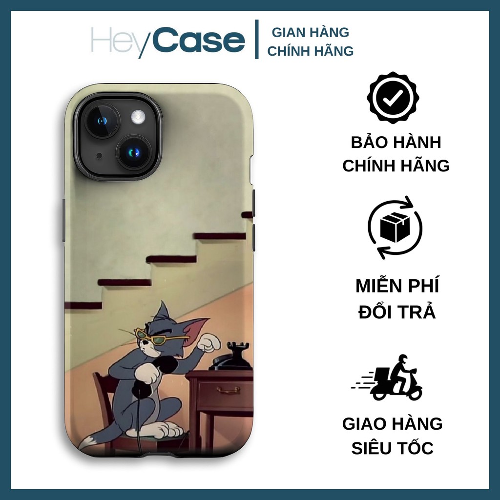 เคสโทรศัพท์ Cool Tom and Jerry meme พร้อมฝาปิดพลาสติก TPU กันกระแทกที่ปลอดภัย