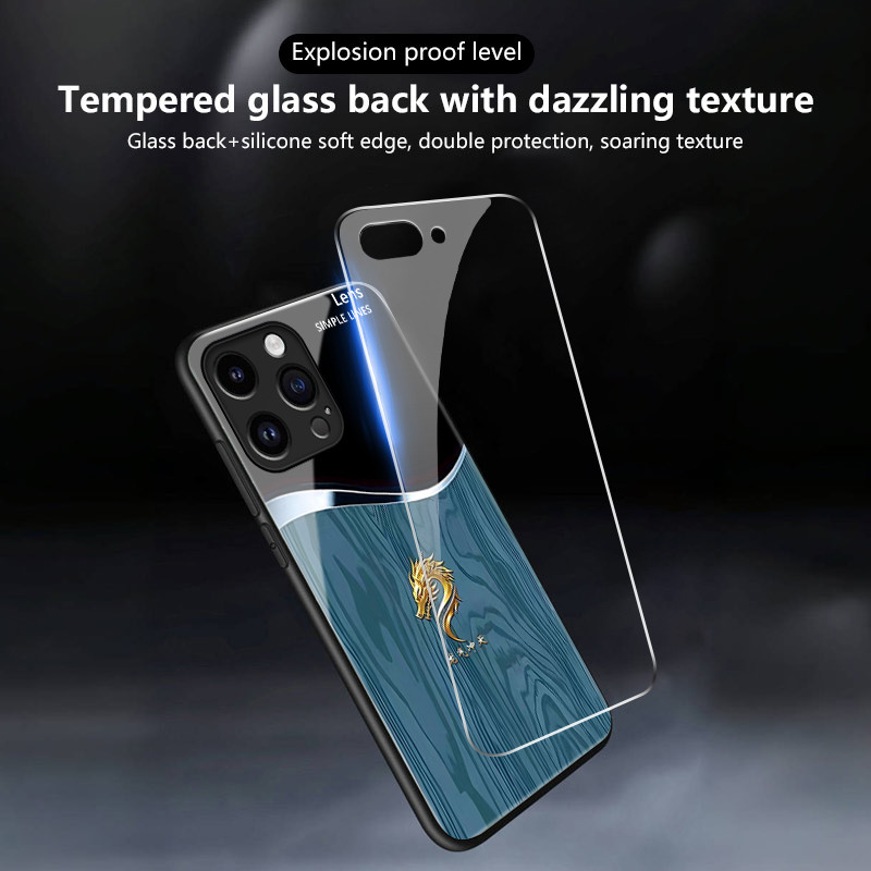 เคสสำหรับ Samsung A06 4G A05 M05 F05 A05s A04 M04 F04 A04s เคสโทรศัพท์มังกรเปลือกแก้วกันกระแทก - รูปที่ 3