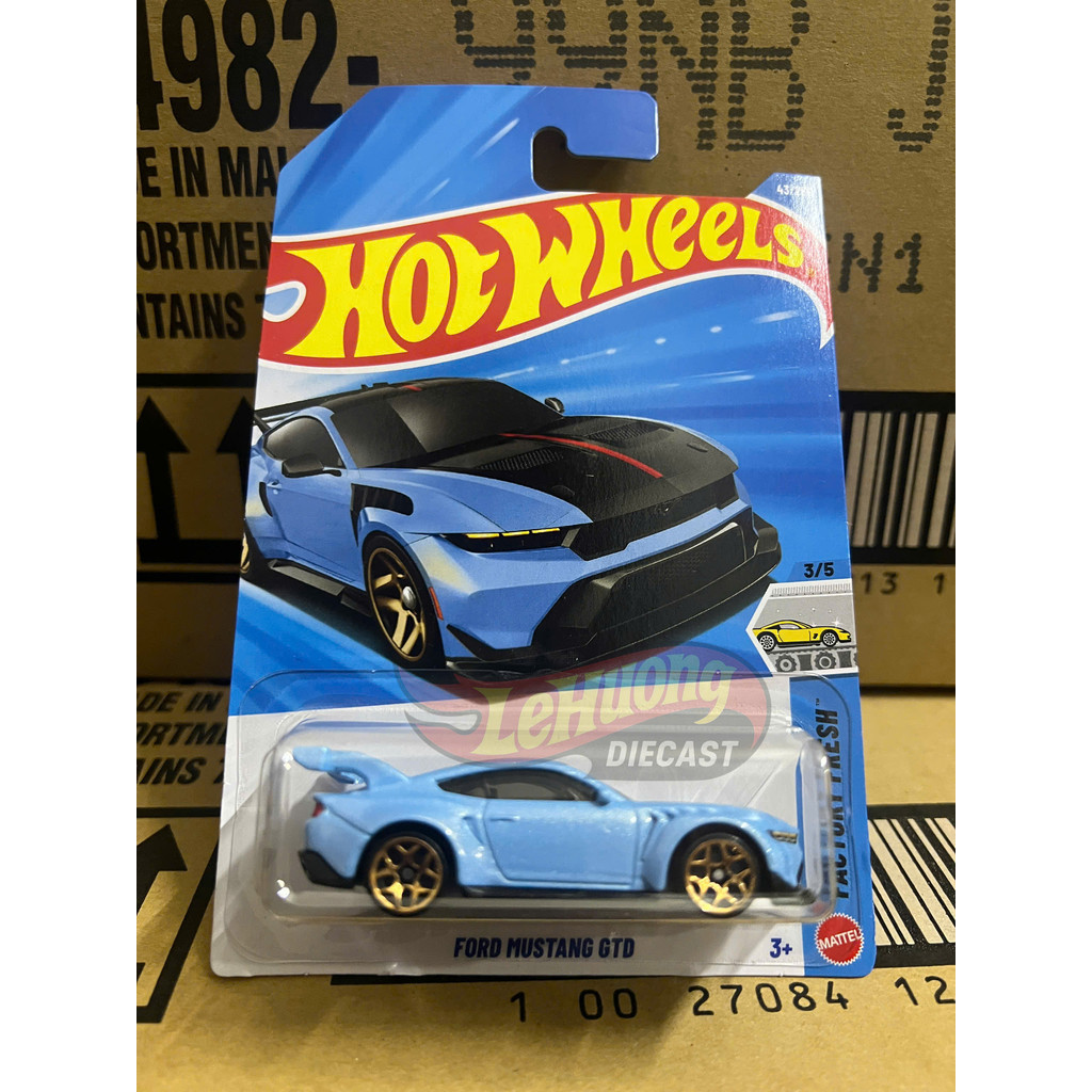 LeHuong Diecast - Hot Wheels Ford Mustang GTD (สีฟ้าอ่อน) Case B 2026