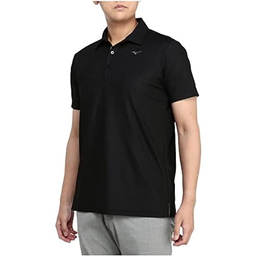 Mizuno Golf Wear Basic Short Sleeves Collared Shirt Stretchable E2Maaa01 Men S Black M
