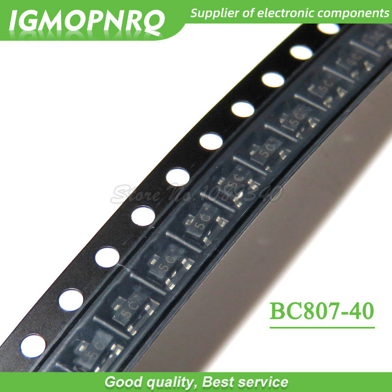 100 ชิ้น/ล็อต BC807 40 BC807 SOT 23 SMD ทรานซิสเตอร์ใหม่จัดส่งฟรี